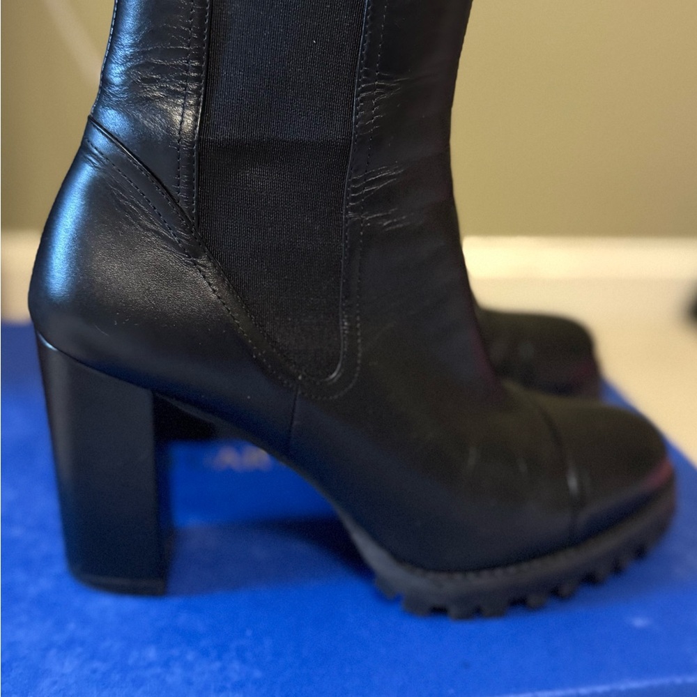 Stuart Weitzman Wenda Black Heeled Boots